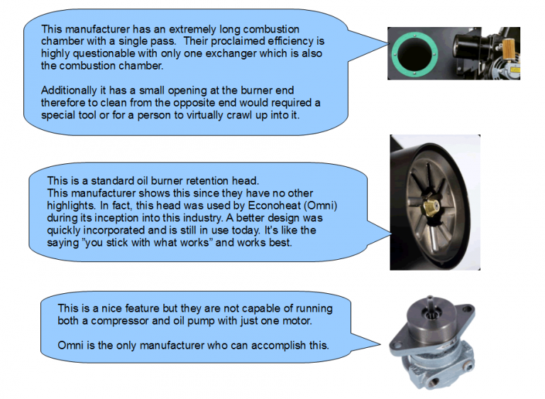 Omni Comparison OMNI Largest Waste Oil Burning Product Line